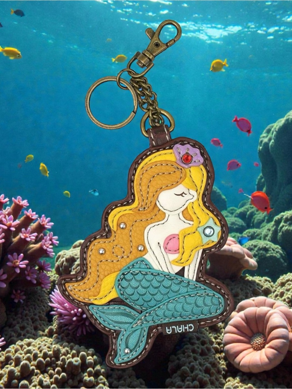 Chala Mermaid Bag Charm/Coin Purse - Picture 3 of 5